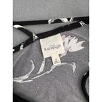 Kaileigh  Valette Black‎ With White Daisy Print Cold Shoulder Top Size Medium Photo 3