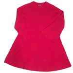 ASOS Red Ribbed A-line Sweater Dress Knee Length Holiday Party Size 10 Photo 0