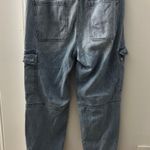 American Eagle Light Wash Cargo Denim Pants Photo 2
