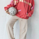 Free People #16 NWT  Away We Go Half Zip in Hibiscus Photo 0