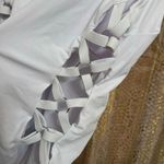 Tempt Me White One Piece Side Crisscross Cutout Swimsuit XXL NWT Photo 3