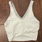 All In Motion White V-Neck Athletic Top Photo 0