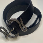 EXPRESS  black snake buckle belt size small Photo 0