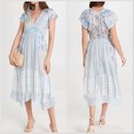 Love Shack Fancy NWOT TULA PATCHWORK SILK DRESS IN OCEAN SPRAY MIST Photo 1