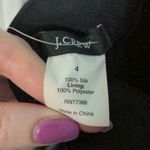 J.Crew  Black Midi Halter Dress Wedding Guest - 100% Silk Size 6, NWT Photo 4