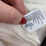 American Eagle Size XS Sweater Henley Cropped Long Sleeve Chunky Knit Women’s Photo 8