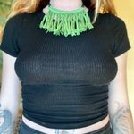 Macrame Necklace Green Photo 0