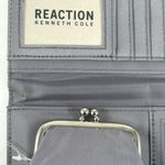 Kenneth Cole  reaction Silver Grey Logo Wallet Photo 4