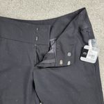 Mossimo Supply Co Mossimo Womens Capri Pants 6 Black Cuffed Straight Leg Flat Front Stretch NEW Photo 13