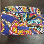 Vera Bradley Blue and Red Cosmetic Bag Photo 0