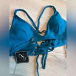 Zaful NWT  Teal Feather Bikini Size Medium Photo 4