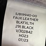 Gap Black Faux Leather Pants Photo 5