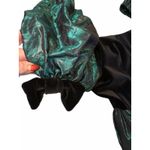 Laura Ashley Vintage Green Velvet and Taffeta Dress - Size 14 Photo 12