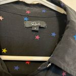 Rails Kate Star Print Silk Blouse In Rainbow Stars Size Small Photo 1
