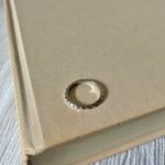 Studded Silver Minimal Band Ring Vintage Grunge Punk Classic Stacking Layering Jewelry Photo 3