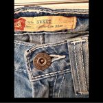 Big star 1196 Buckle  Sweet Flare Jeans 26 (27x30.5) Ultra Low Rise Light Wash Photo 3