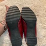 Munro  Red Leather Mule Heels Size 9 Women's‎ Slip On Comfort Shoes Rubber Sole Photo 12