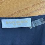 Ramy Brook Womens Navy Ruched Sleeve
V-Neckline Silky Blouse Sz XS Photo 10
