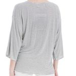 Max Studio Womens Mini-Stripe Jersey Knit T-Shirt Photo 2