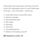 Boden Blue and Green Floral Summer Scoop Neck Shift Dress Women's Size 4 Photo 7