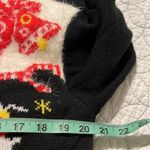 Womens medium Ugly Christmas sweater office party reindeer presents penguins Black Photo 4