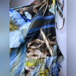 People of the Labyrinths Vtg Silk Wrap Skirt Wmn Med Holland Avant Garde Blue Photo 7