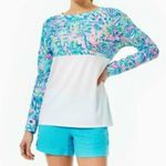 Lilly Pulitzer Blue Ibiza Finn Long Sleeve Top Photo 0