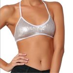 Chan Luu  SEQUIN BRA white swan clear small NEW Photo 7