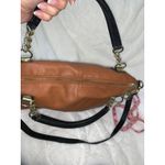 Steve Madden Chestnut Brown Shoulder Bag with Black Handles Photo 10