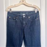 Martin + Osa • vintage y2k flare jeans dark wash low rise trouser cuff wide leg Blue Size 28 Photo 3