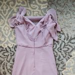 Mori Lee  Madeline Gardner Chiffon Draped Flowing Dress Lavender Photo 5