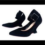 Christian Dior DIOR DIOROUND WEDGE SUEDE ANKLE STRAP PUMPS Photo 2