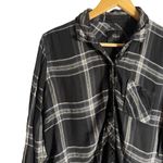 Rails  Hunter Metallic Black White Plaid Long Sleeve Button Down Shirt Size XL Photo 5