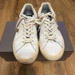 VEJA white gold walking casual lace up low top shoes sneakers women's 10 Photo 1