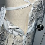 Silver Sequin Fringe‎ Dress Size M Photo 3