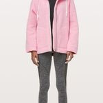 Lululemon So Sherpa Hooded Jacket in Heathered Pink Haze Photo 1
