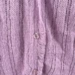 American Vintage Sweater Medium Mohair Blend Suspicious Lines Lilac Purple Y2K Photo 7