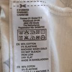 Xxi Womens Scoop neck Short Puff Sleeve Top White Bow Ribbon Print Large Photo 3