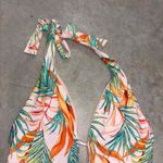 Gianni Bini NWT Pastel Pink Tropical Print Halter Top One Piece Swim Suit Beach Photo 1