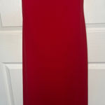 Maria Bianca Nero Cache Bianca Nero Red Strapless Asymmetrical Hem Dress Size M Vintage Y2K Photo 0