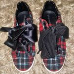 Jeffrey Campbell JEFFERY CAMPBELL PLAID RED SNEAKERS WITH BOW LACE UP Photo 2