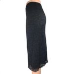 RSQ Women's Black Floral Embroidered Lace High Waisted Pencil Skirt Size XS Photo 1