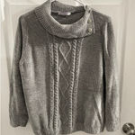 Allison Daley  Sweater Size Petite Large Gray Photo 0