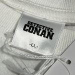 DETECTIVE CONAN size large pullover white short sleeve t Photo 1