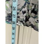 Ana Green/Gray/Purple Floral‎ Chiffon 3/4 Sleeve Blouse Size M Elastic Waist Green Size M Photo 2