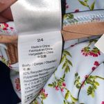 J.Crew NWT Blue Floral Plunge One-Piece Swim Bathing Suit Women's Size 24 Photo 6
