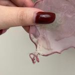 Vintage 90s Pastel Pink Floral Whimsy Fairy Sheer Open Drape Kimono Cardigan Size 16 Photo 5