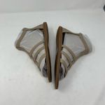 Lucky Brand Benecia Leather Beige Dune Sandal Back Zip 10 Dress Winter Haze Photo 2