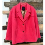 Talbots NWOT Coat Women Pink Wool Blend Jacket Peacoat plus sz 22W Photo 0