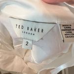 Ted Baker London Avereye Wide Neck Cotton Batwing Blouse size 2 White Photo 10